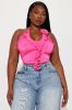 Sippin Rosé Ruffle Top - Hot Pink sold by Fashion Nova