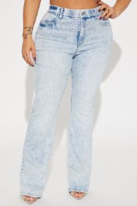 She Stands Out Tummy Control Bootcut Jeans - Light Wash sold by Fashion Nova