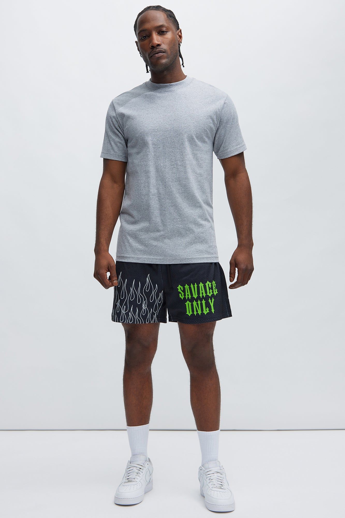 Savage Only Mesh Shorts - Black sold by Fashion Nova product image thumbnail 2