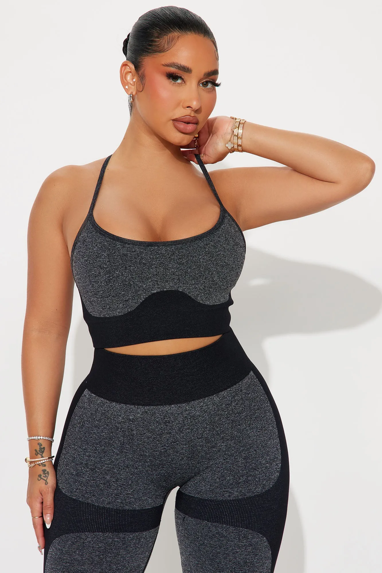 Train With Me Shaping Active Set - Black sold by Fashion Nova product image thumbnail 2
