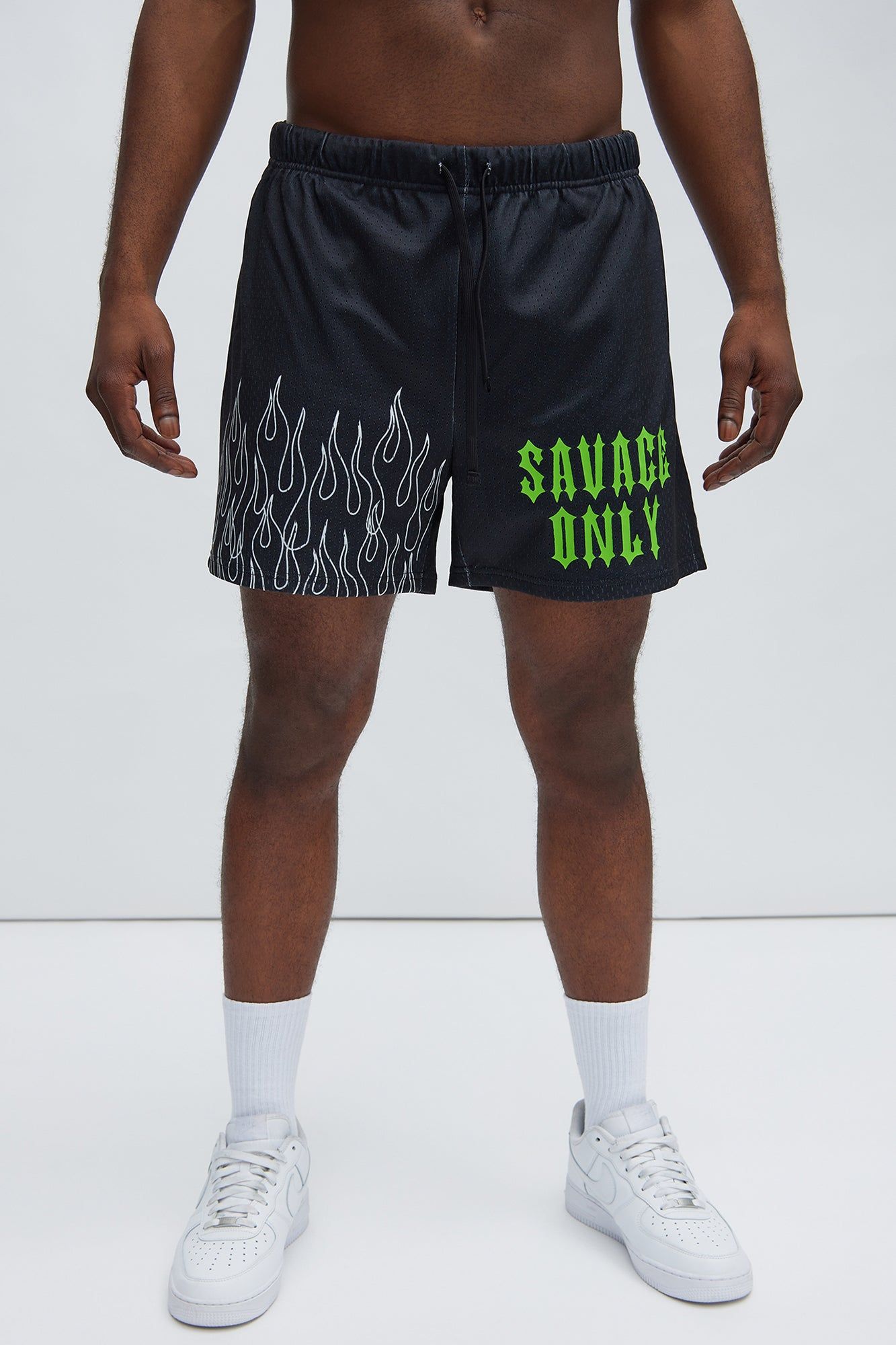 Savage Only Mesh Shorts - Black sold by Fashion Nova product image thumbnail 4