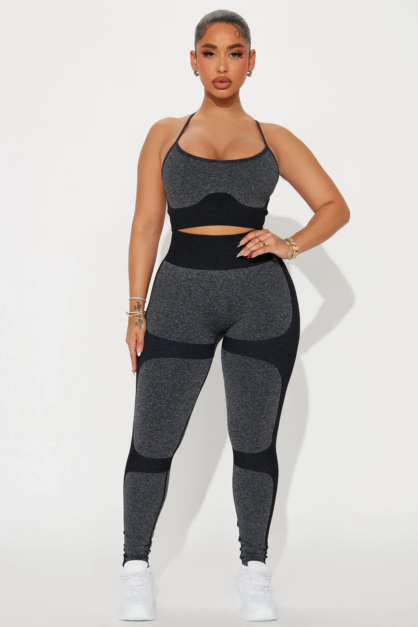 Train With Me Shaping Active Set - Black sold by Fashion Nova