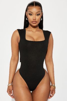 Sweet Talk Backless Bodysuit - Black sold by Fashion Nova