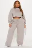 Wake Up Blessed Washed Pant - Grey/combo sold by Fashion Nova