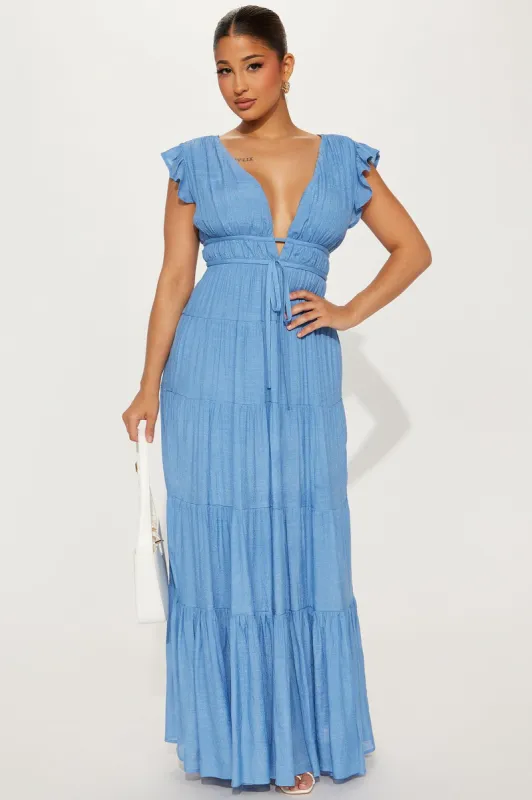 Tamia Maxi Dress - Blue sold by Fashion Nova