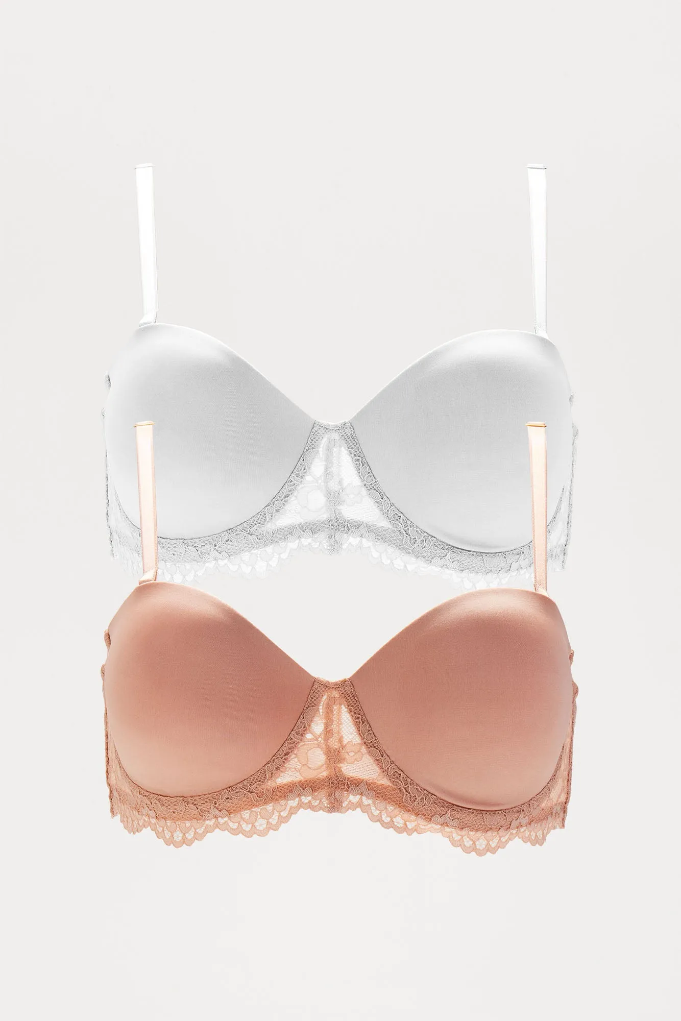 Feel A Way Strapless Multi Way 2 Pack Bras - White/combo sold by Fashion Nova