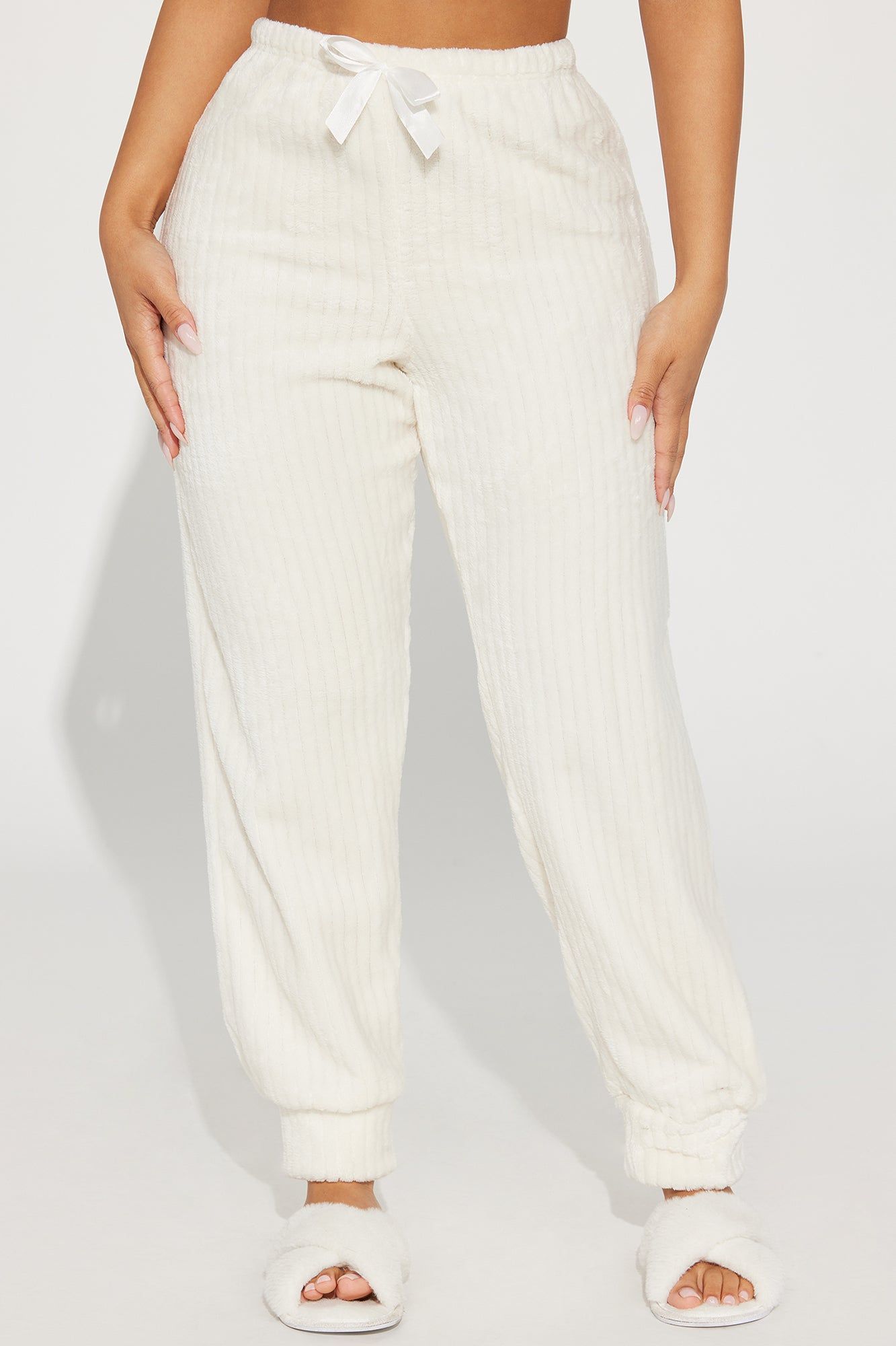 Chill With Me Plush PJ Joggers - Grey sold by Fashion Nova product image thumbnail 2