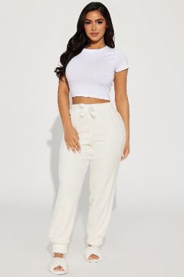 Chill With Me Plush PJ Joggers - Grey sold by Fashion Nova