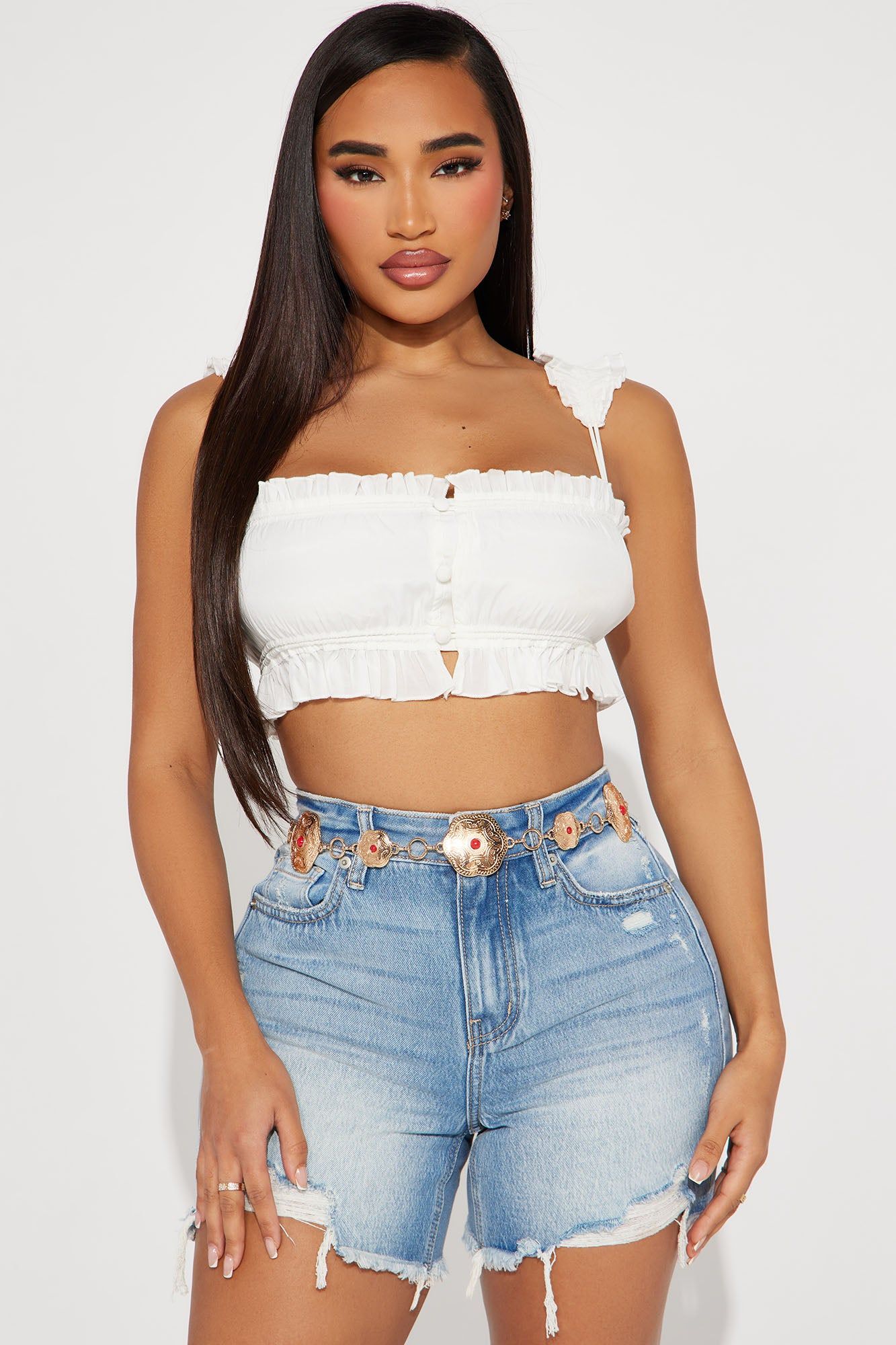 Southern Charm Chain Belt - Gold/Red sold by Fashion Nova product image thumbnail 2