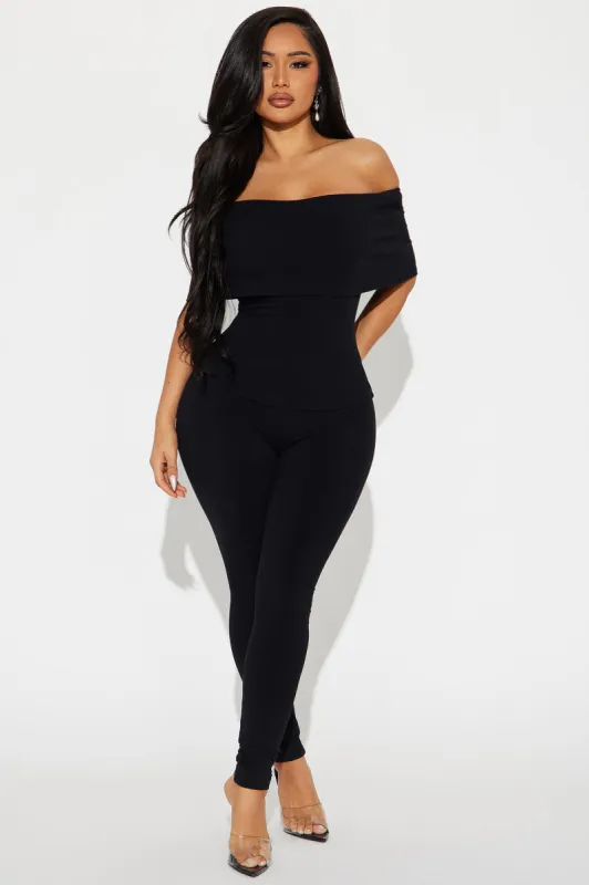 Nissa Snatched Pant Set - Black sold by Fashion Nova