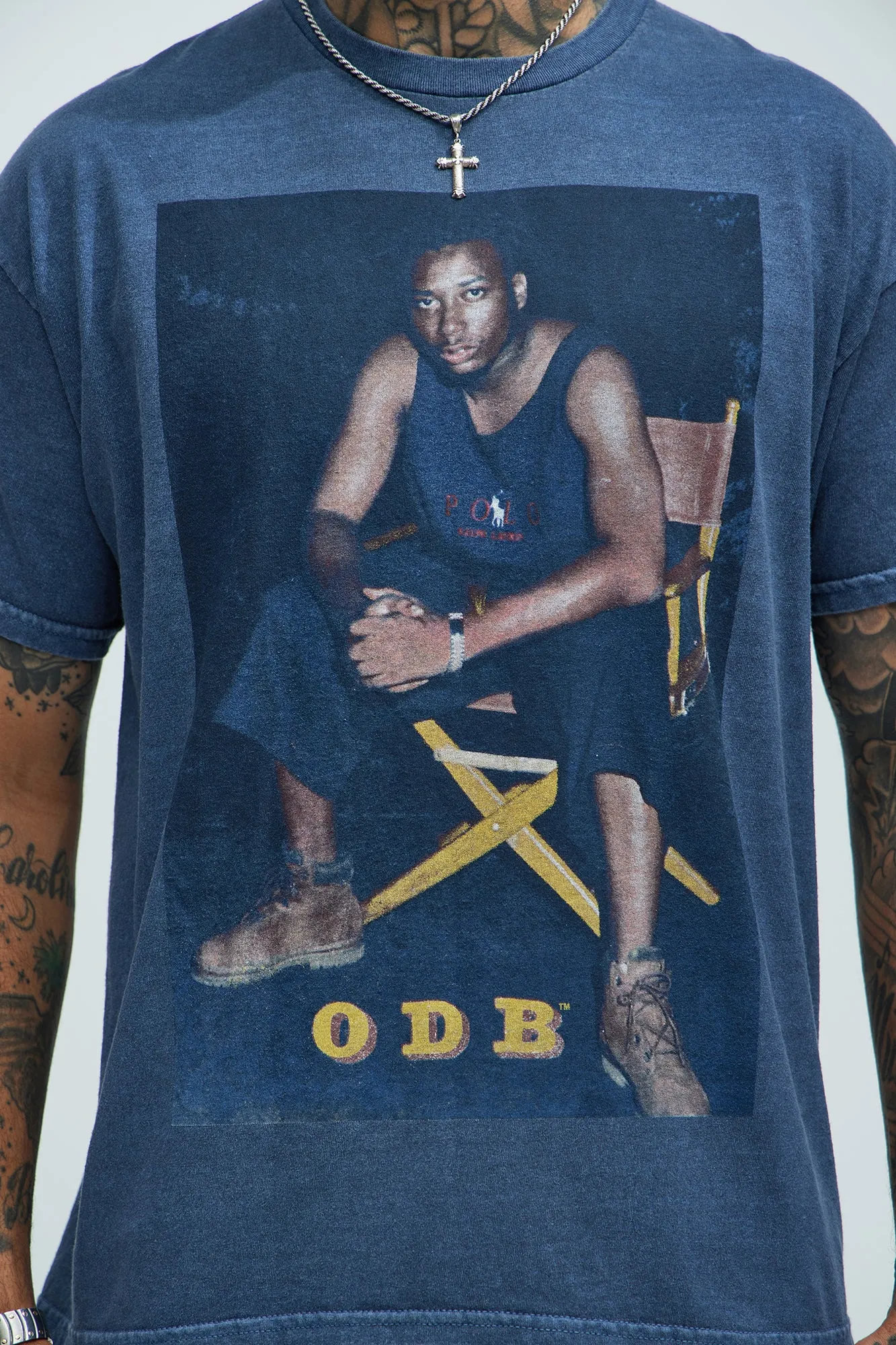 Ol Dirty Bastard Dirt McGirt Short Sleeve Tee - Navy sold by Fashion Nova product image thumbnail 3
