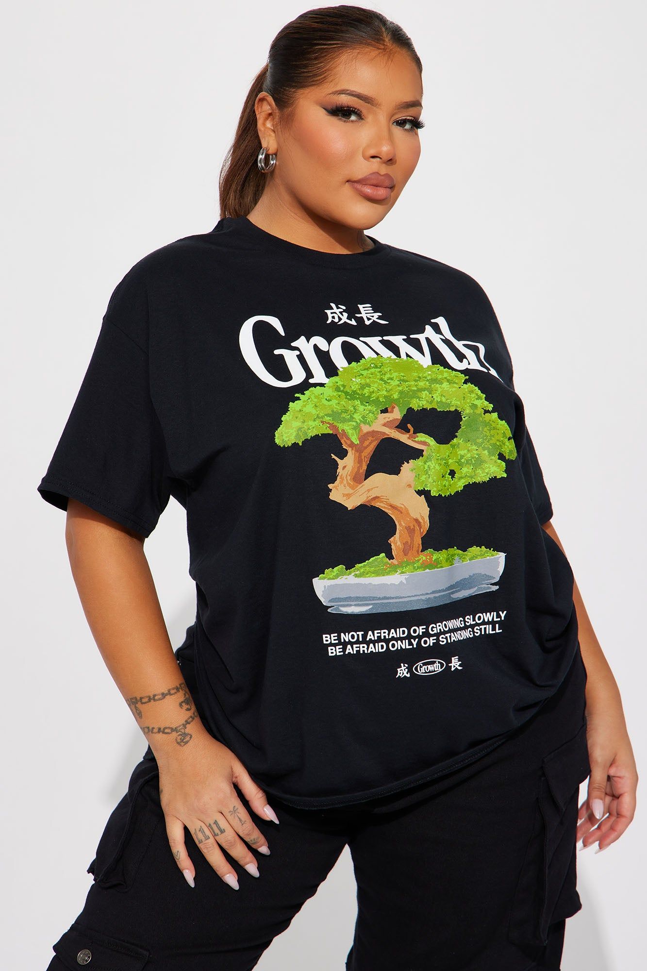 Self Growth Graphic Tee - Black sold by Fashion Nova product image thumbnail 4