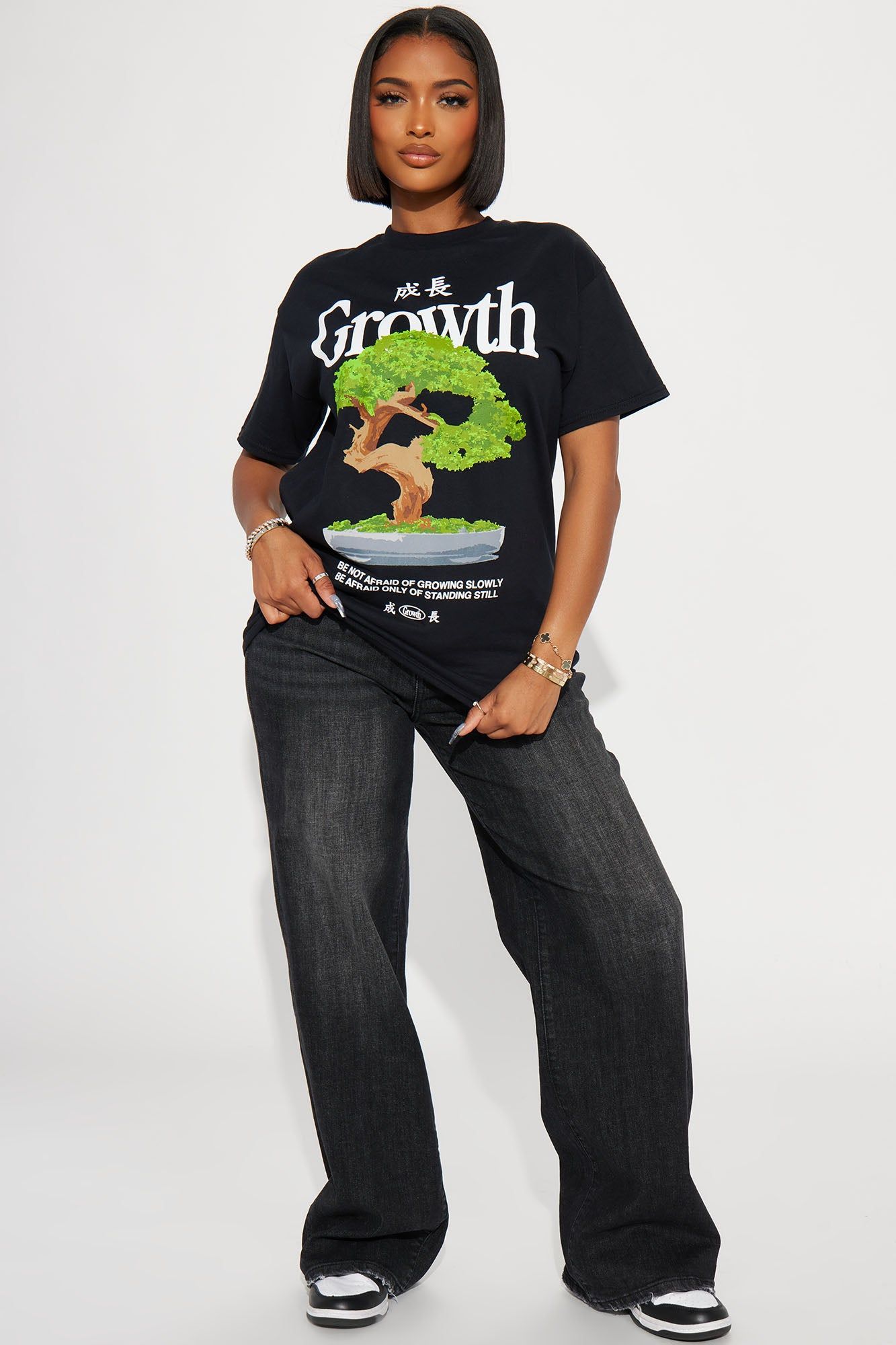 Self Growth Graphic Tee - Black sold by Fashion Nova product image thumbnail 2