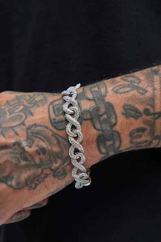 Infinite Ice Bracelet - Silver made by Fashion Nova