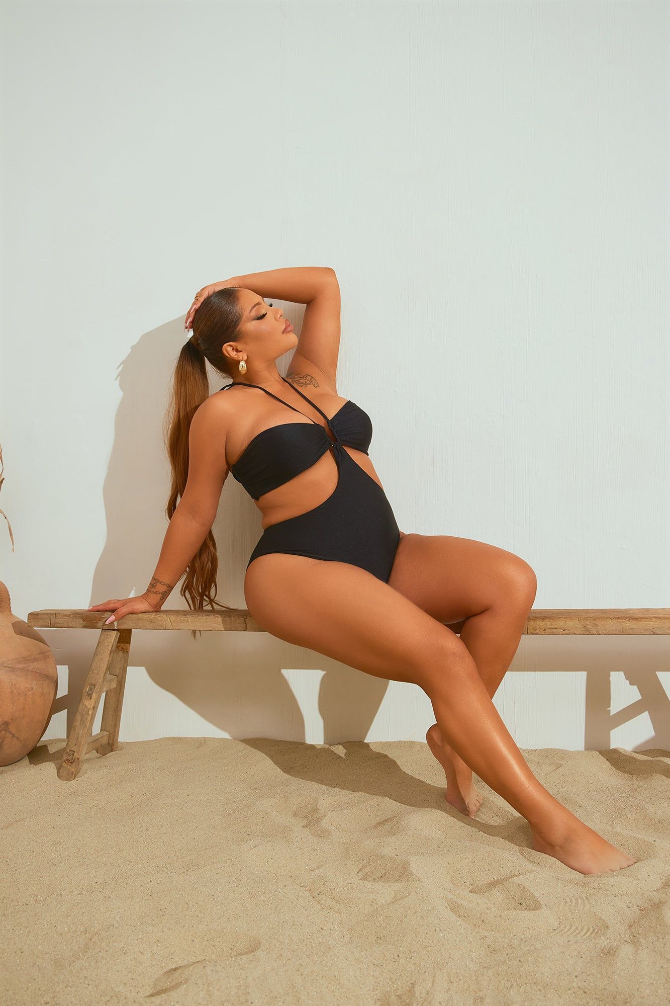 Roxie Halter 1 Piece Swimsuit - Black sold by Fashion Nova product image thumbnail 5