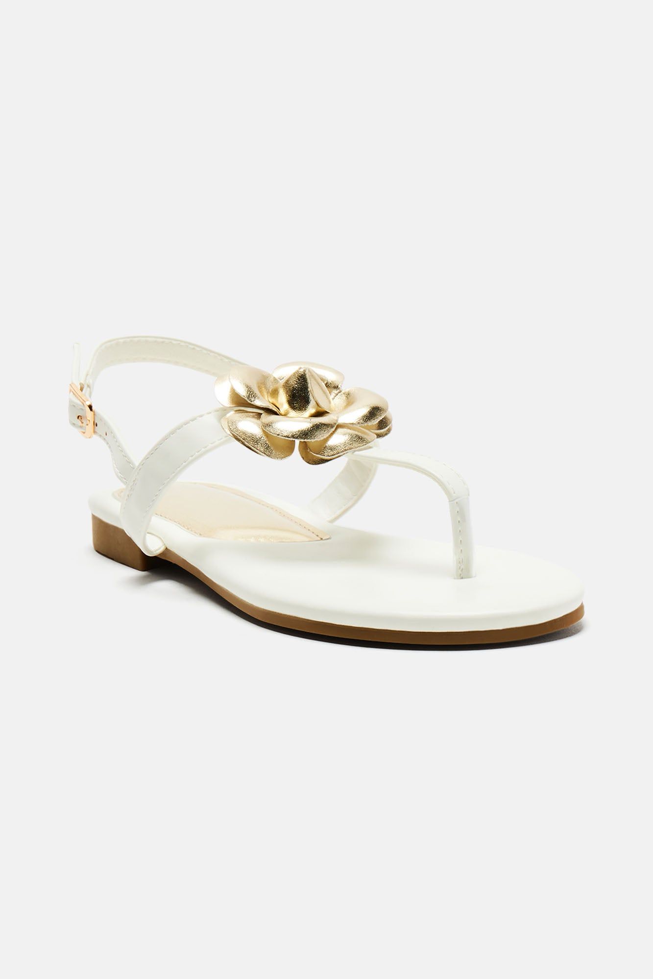 She's New Flat Sandals - White sold by Fashion Nova product image thumbnail 2