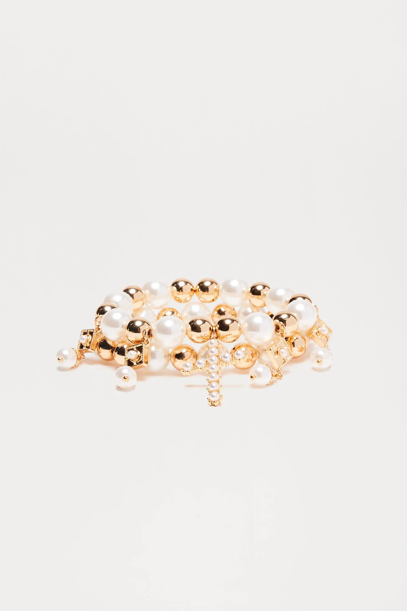 Saint Mary 2 Piece Bracelet - Gold sold by Fashion Nova product image thumbnail 3