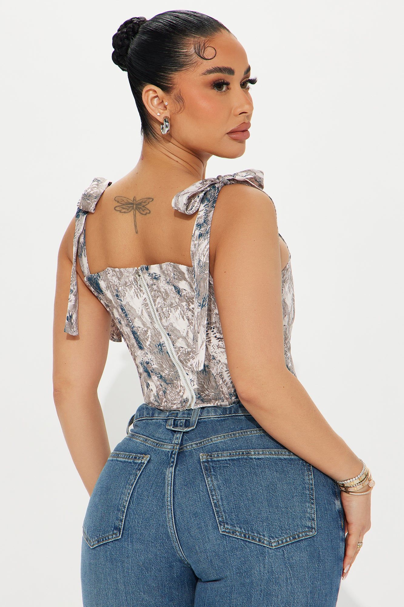 Exotic Love Corset Top - Brown/combo sold by Fashion Nova product image thumbnail 3