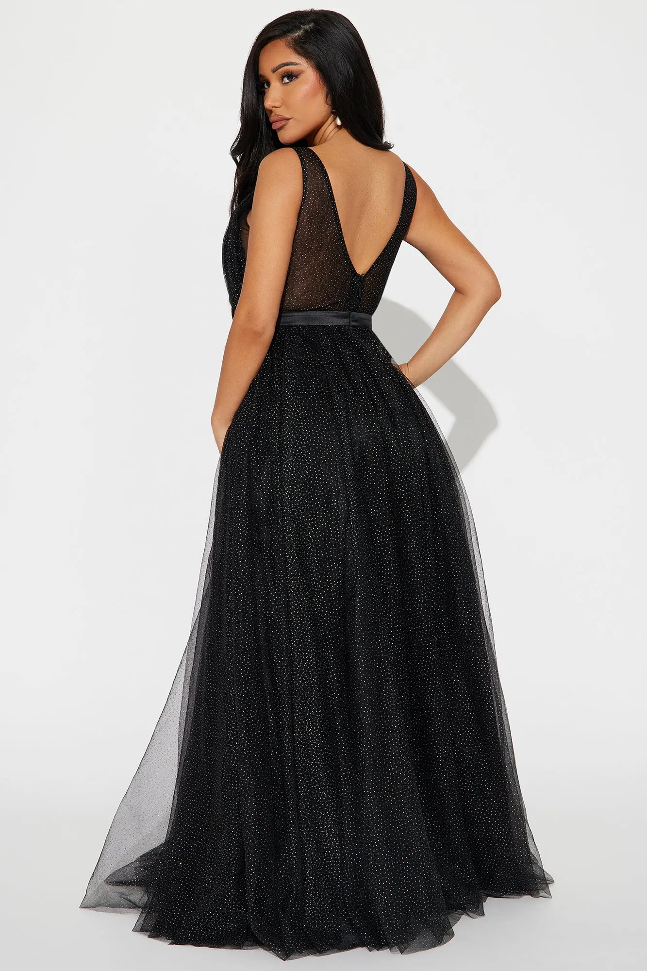 Polly Embellished Tulle Gown - Black sold by Fashion Nova product image thumbnail 4