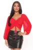 Your Eyes On Me Top - Red sold by Fashion Nova