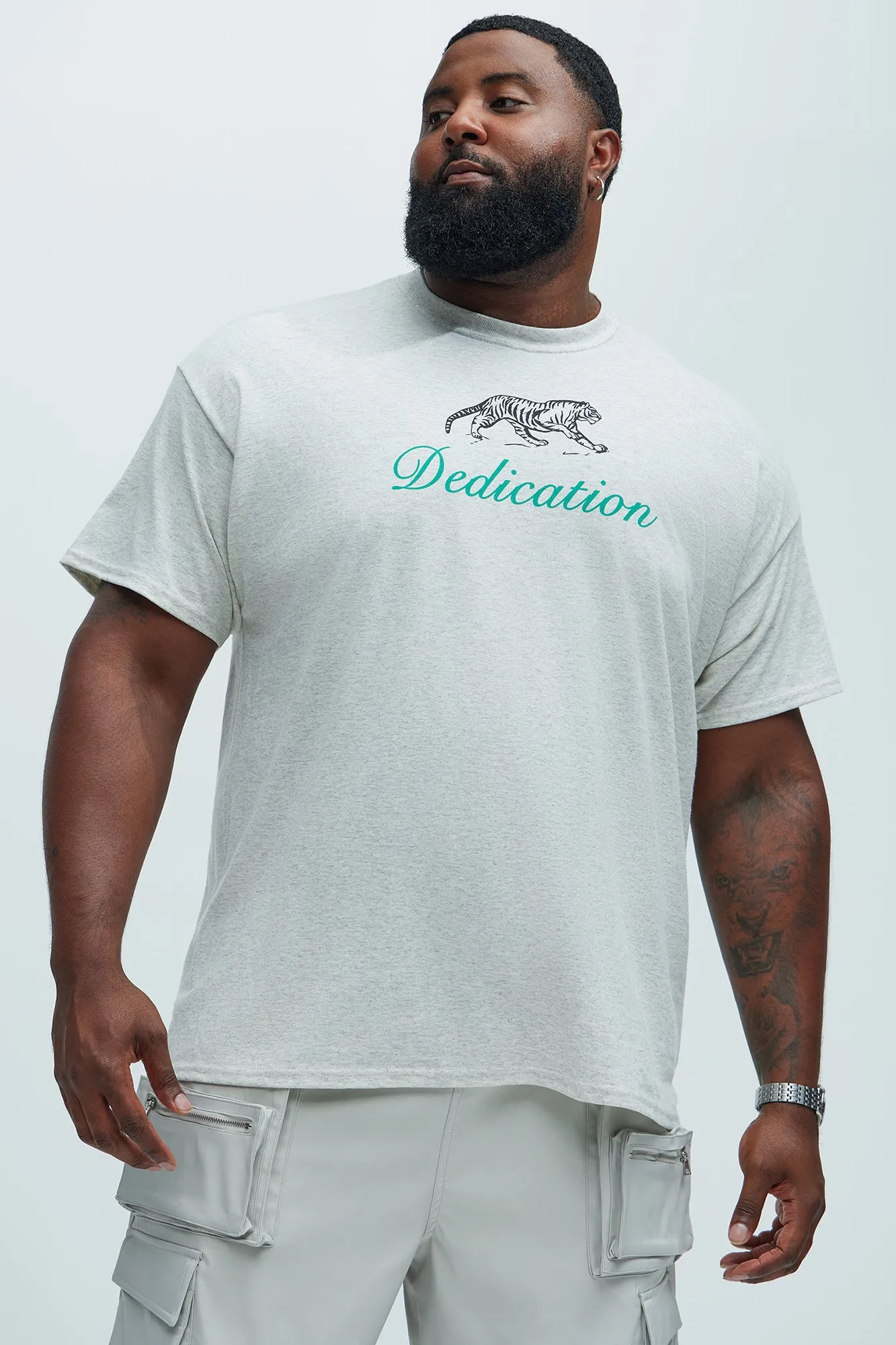 Inner Tiger Short Sleeve Tee - Oatmeal sold by Fashion Nova product image thumbnail 5