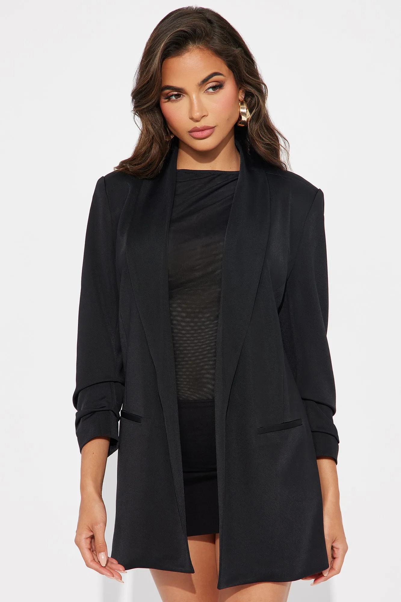 The Harlow Blazer - Black sold by Fashion Nova product image thumbnail 2