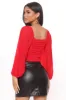 Your Eyes On Me Top - Red sold by Fashion Nova