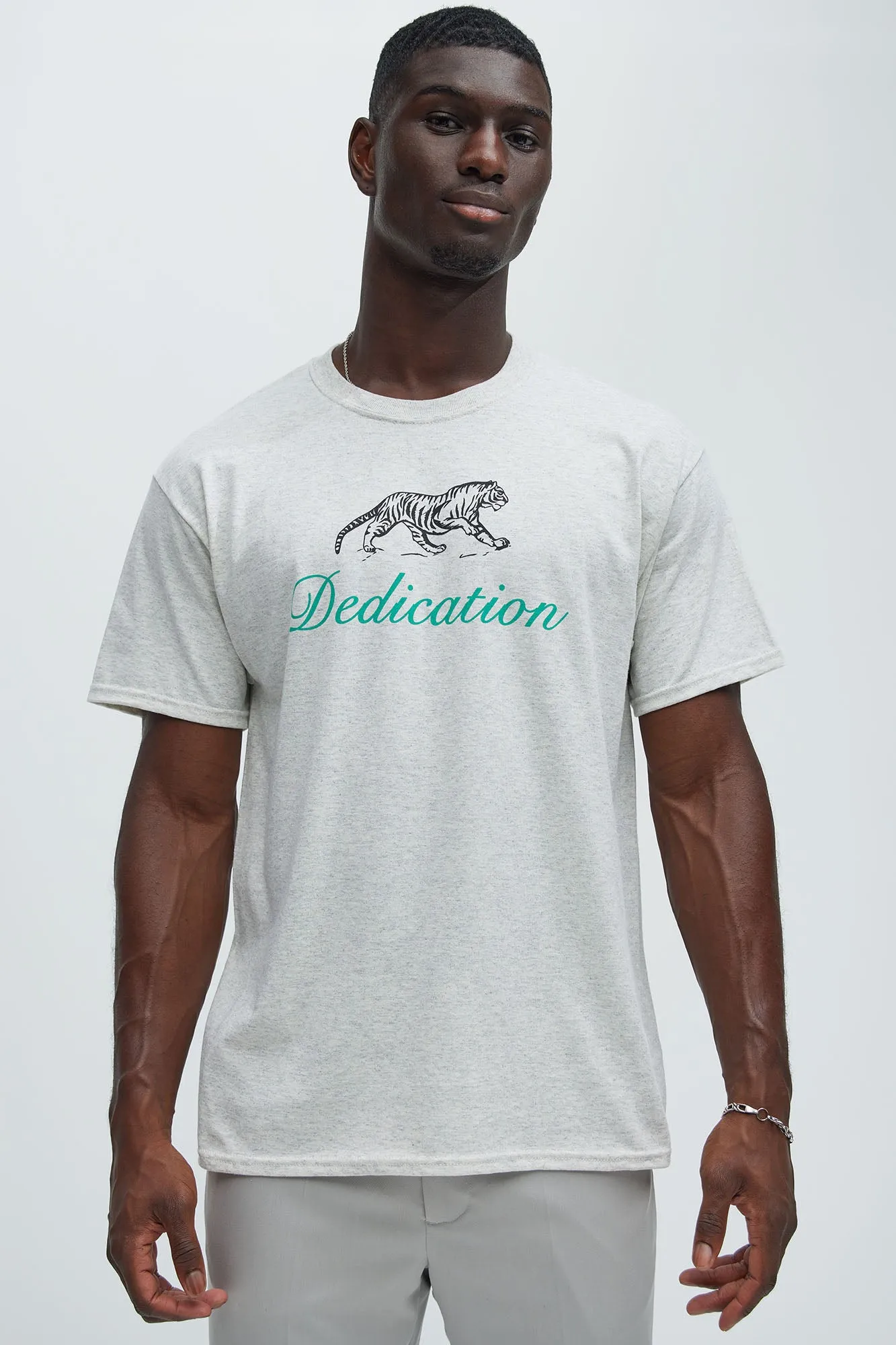 Inner Tiger Short Sleeve Tee - Oatmeal sold by Fashion Nova