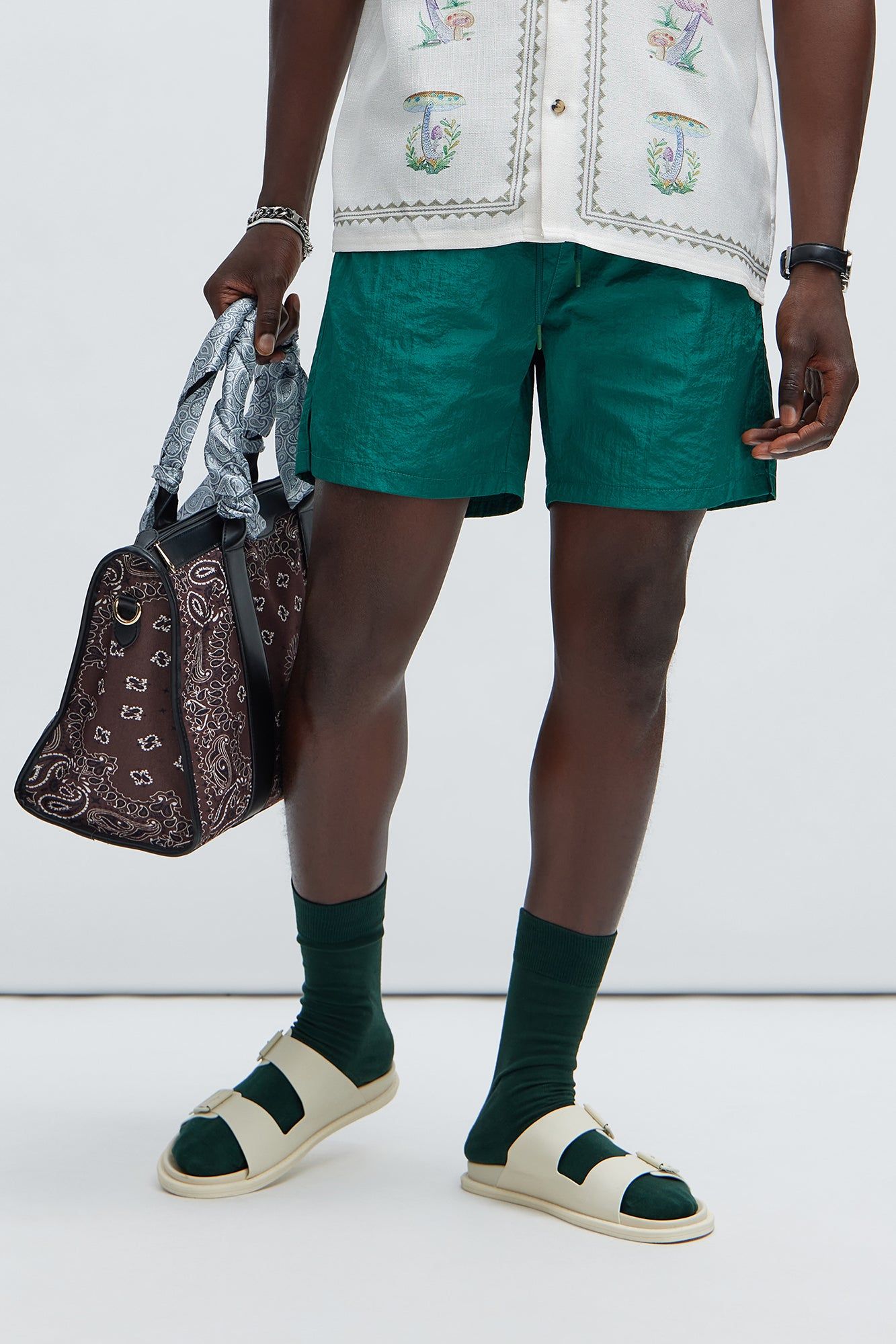 Bro Down Shorts - Green sold by Fashion Nova