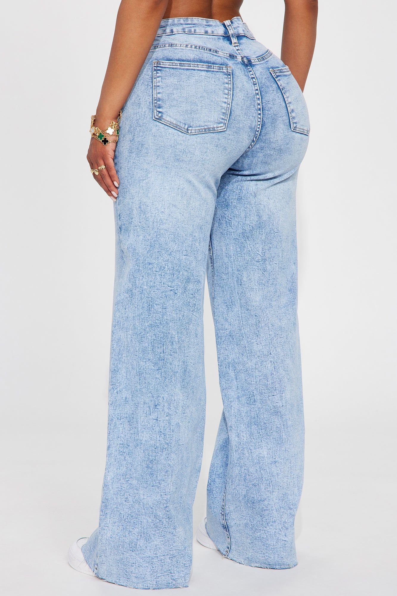 So Valid Stretch Wide Leg Jeans - Light Wash sold by Fashion Nova product image thumbnail 3