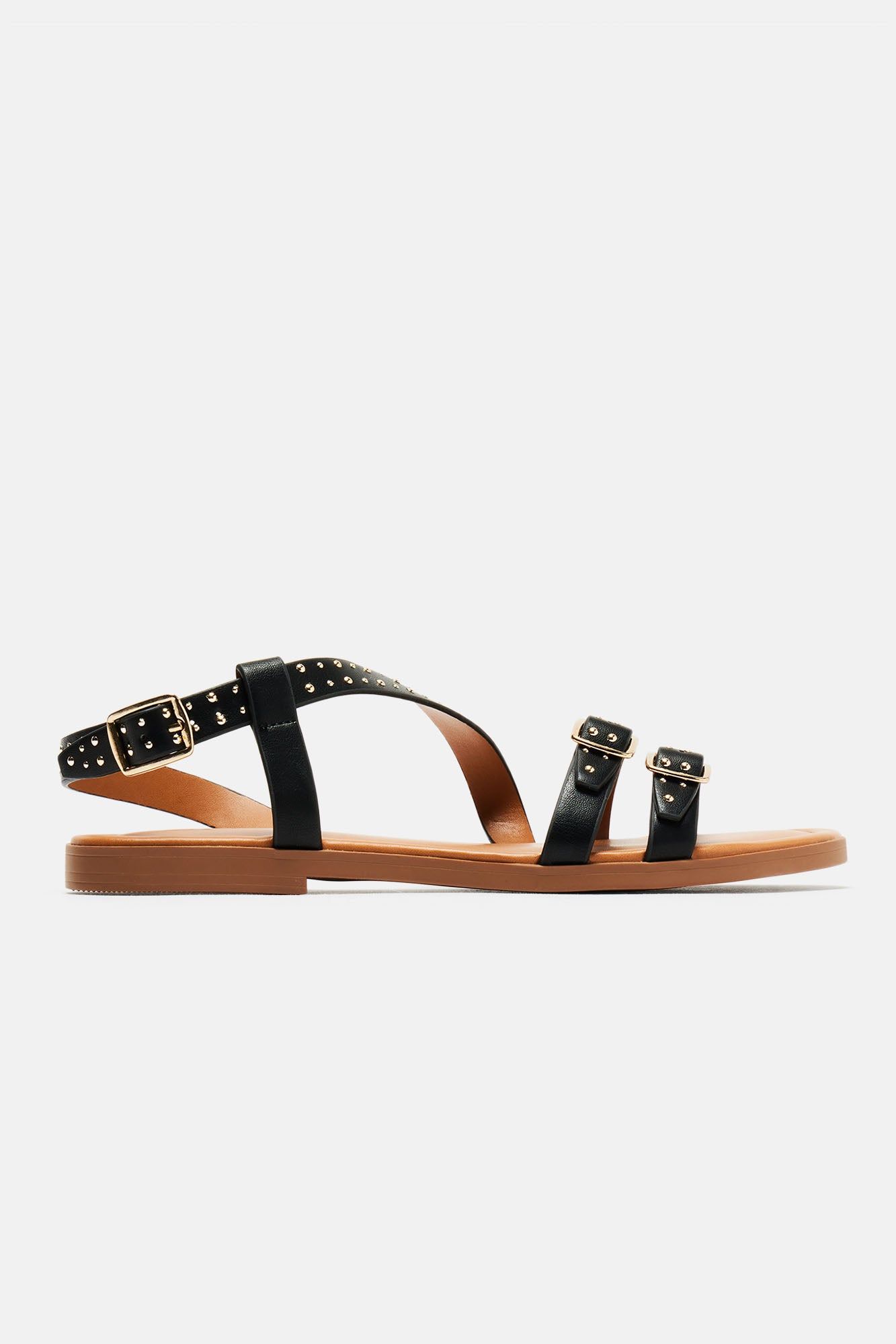 Getting Lost Studded Sandals - Black sold by Fashion Nova product image thumbnail 5