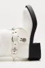 Marrakech Buckle Knee High Boots - White sold by Fashion Nova