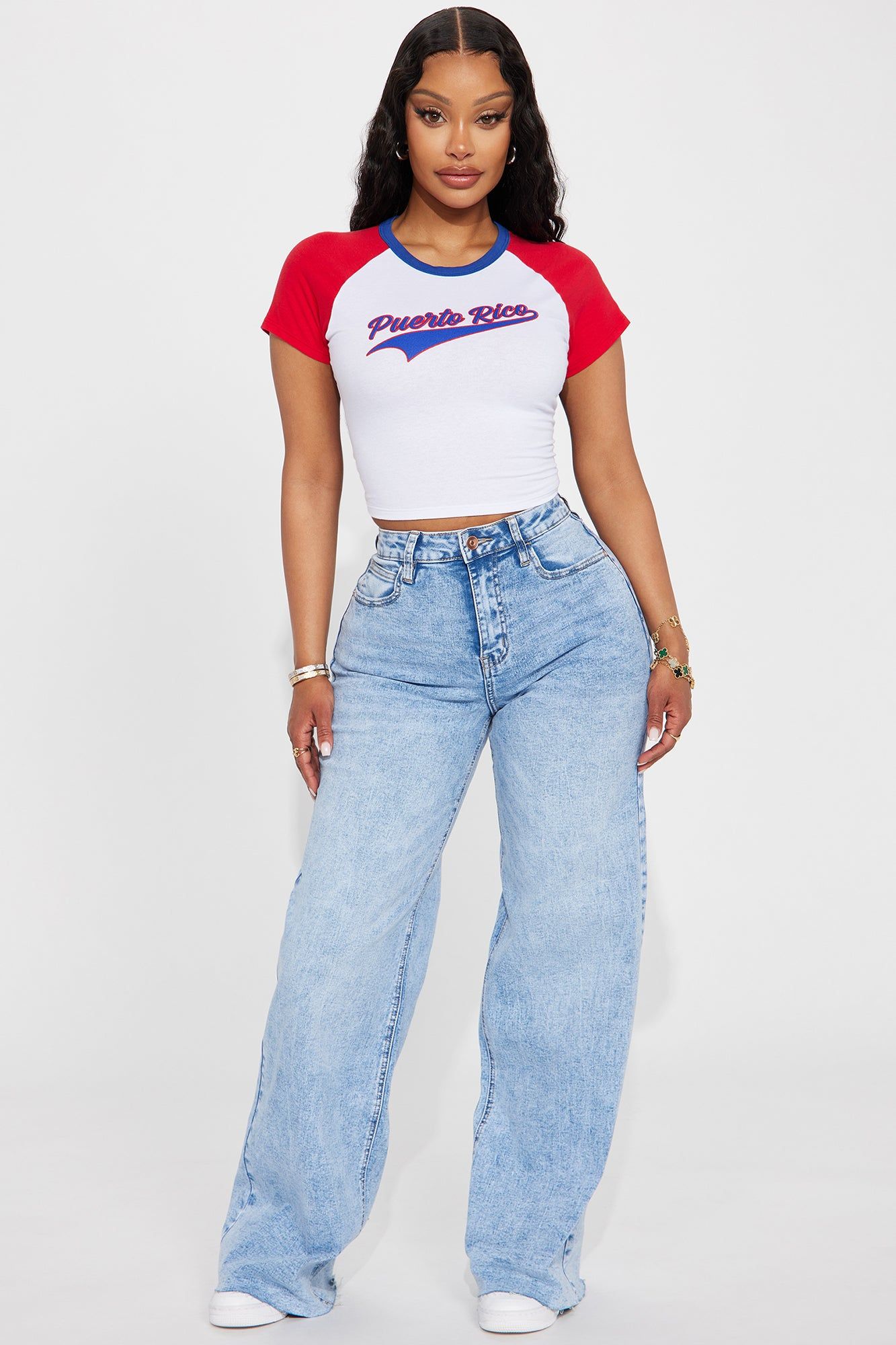 So Valid Stretch Wide Leg Jeans - Light Wash sold by Fashion Nova