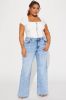 So Valid Stretch Wide Leg Jeans - Light Wash sold by Fashion Nova