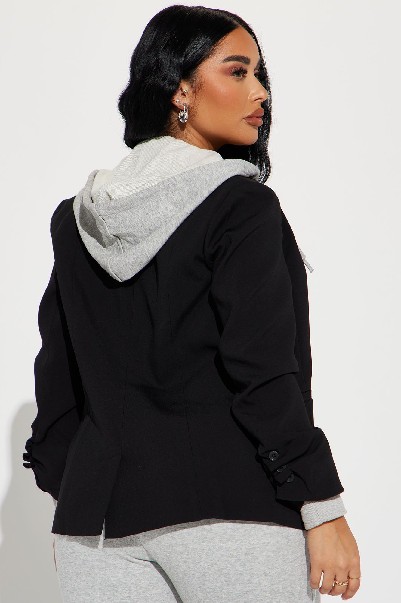 Work Life Balance Blazer - Black/Grey sold by Fashion Nova product image thumbnail 3