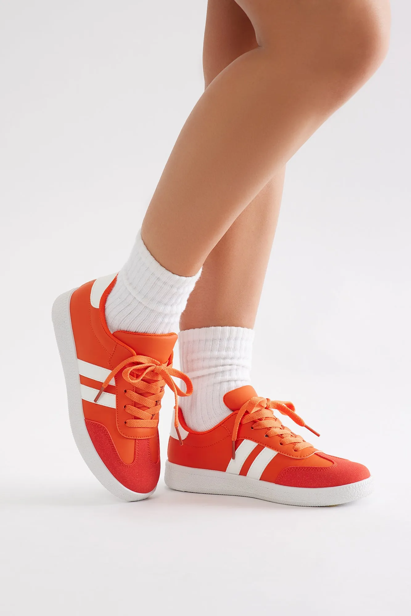 Peyton Sneakers - Orange sold by Fashion Nova product image thumbnail 4