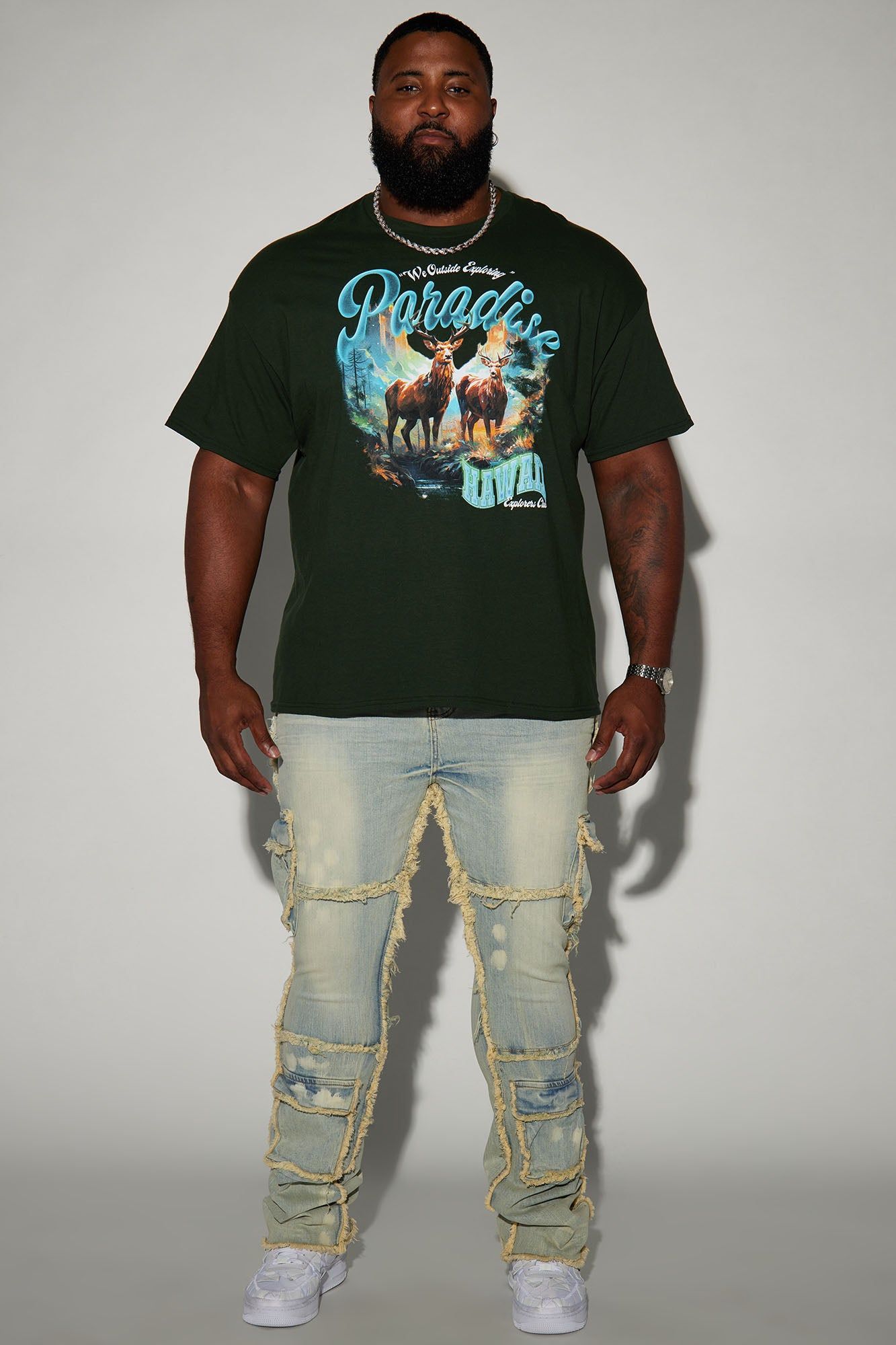 Hawaii Paradise Short Sleeve Tee - Hunter sold by Fashion Nova product image thumbnail 5