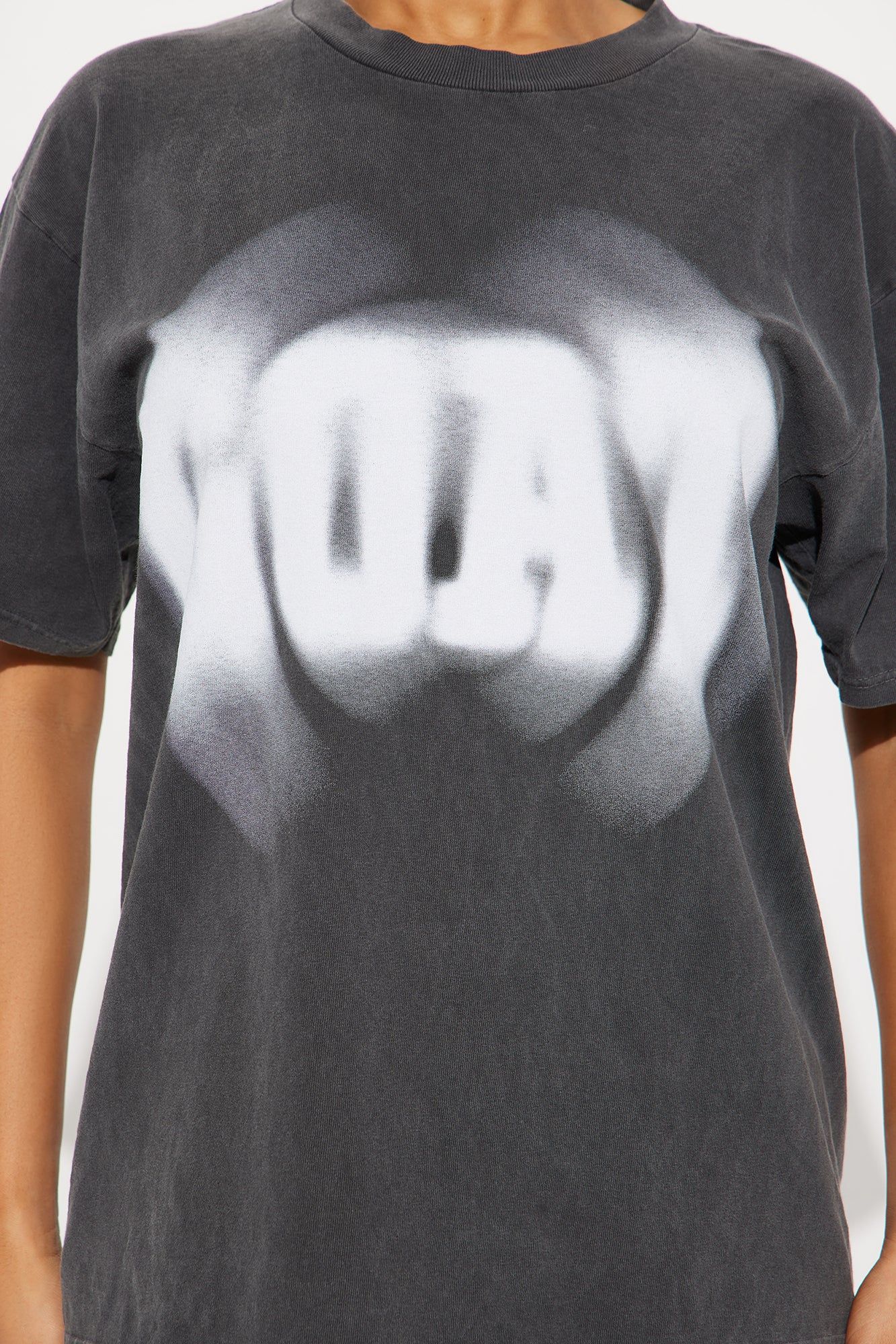 The GOAT Blur Washed Tee - Black Wash sold by Fashion Nova product image thumbnail 3