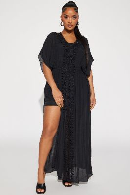 Skylar Kaftan Maxi Dress - Black sold by Fashion Nova