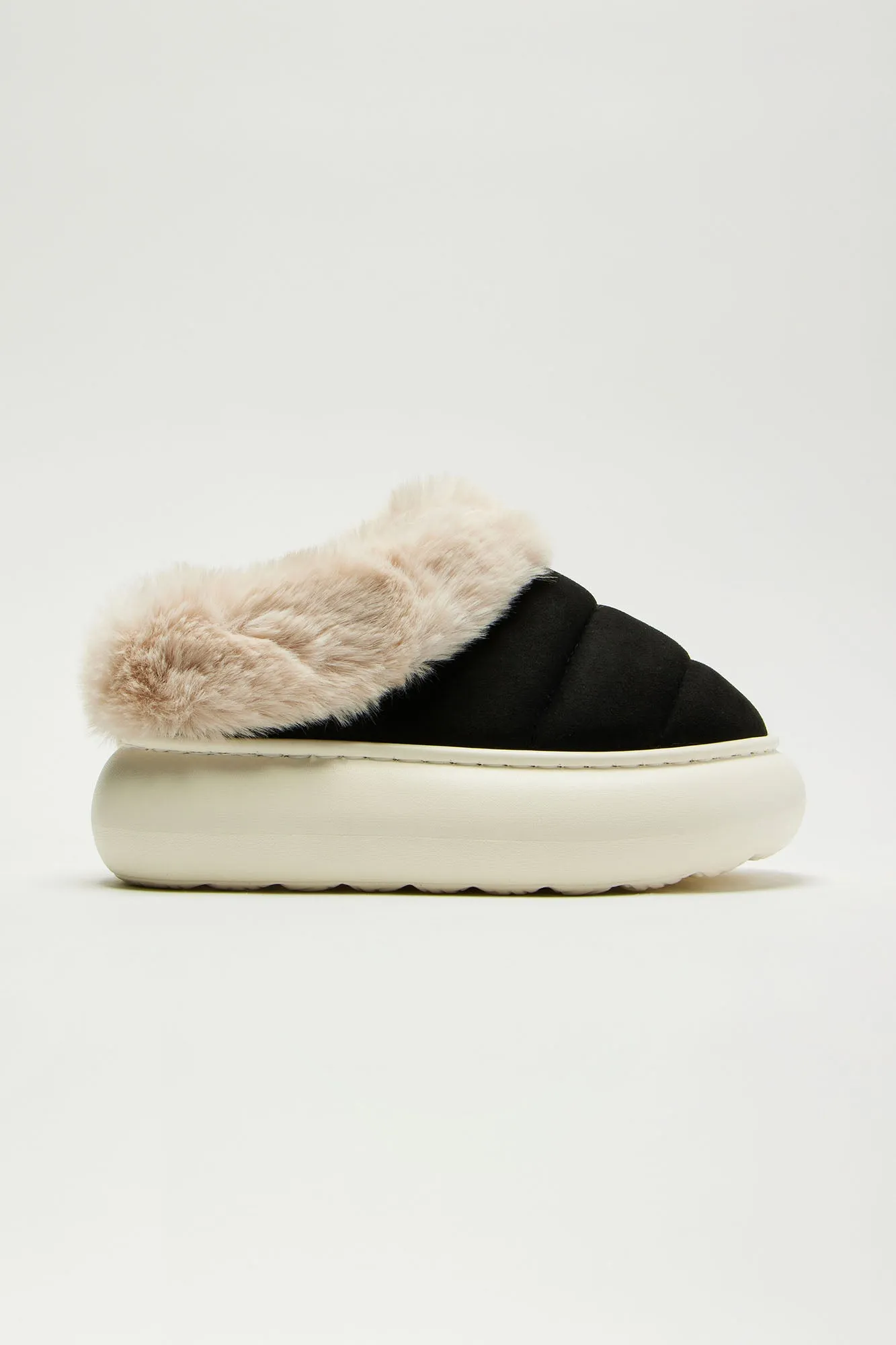 Give Me Cozy Feels Slippers - Black sold by Fashion Nova product image thumbnail 4