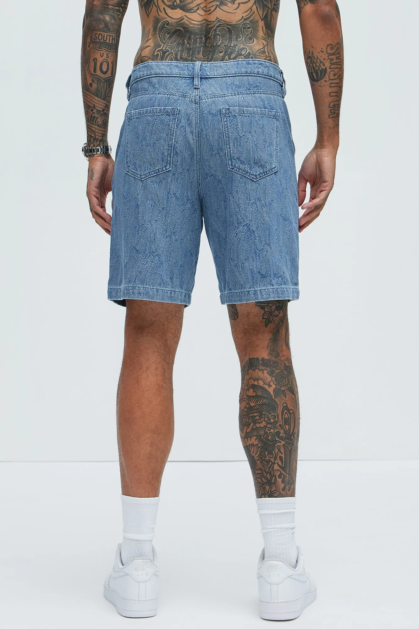 Water Brush Denim Shorts - Light Wash sold by Fashion Nova product image thumbnail 5