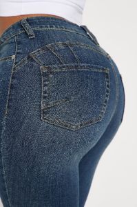 Mia Booty Lifting Stretch Skinny Jeans - Dark Wash sold by Fashion Nova
