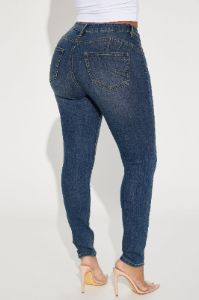 Mia Booty Lifting Stretch Skinny Jeans - Dark Wash sold by Fashion Nova