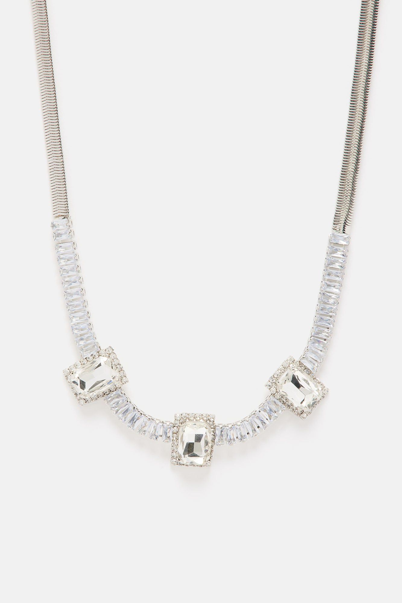 Rhinestone Baby Girl Necklace - Silver sold by Fashion Nova product image thumbnail 3