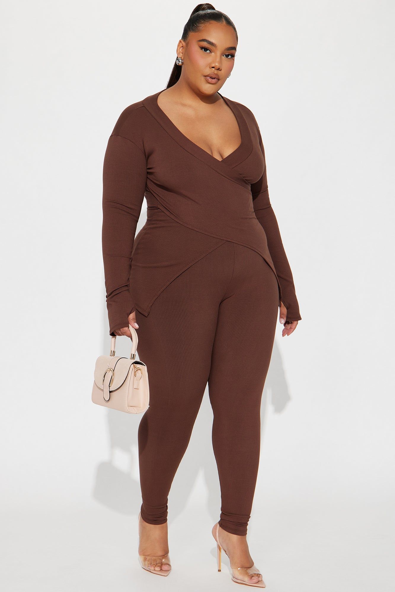 Camryn Snatched Pant Set - Chocolate sold by Fashion Nova product image thumbnail 4