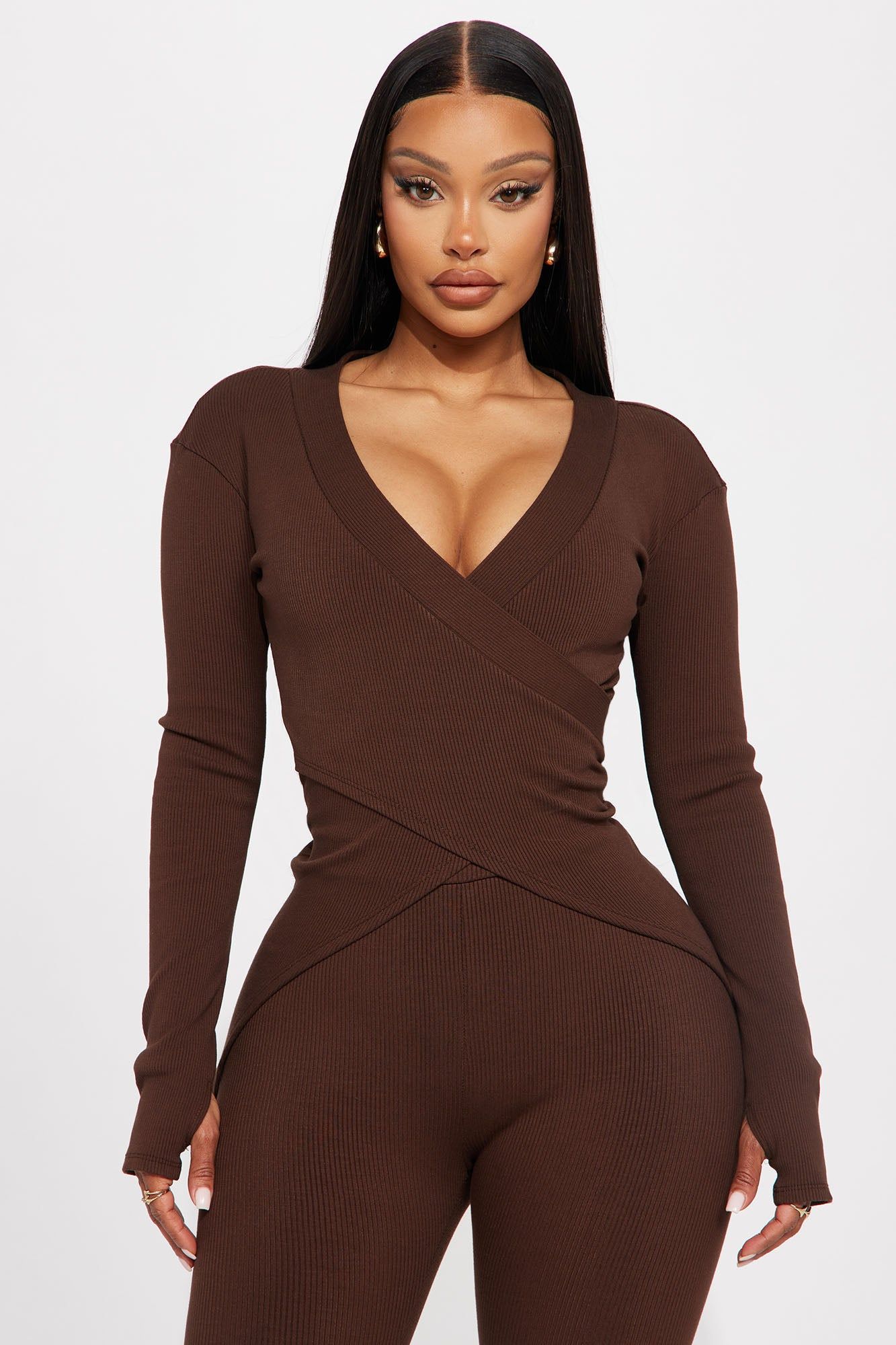 Camryn Snatched Pant Set - Chocolate sold by Fashion Nova product image thumbnail 2