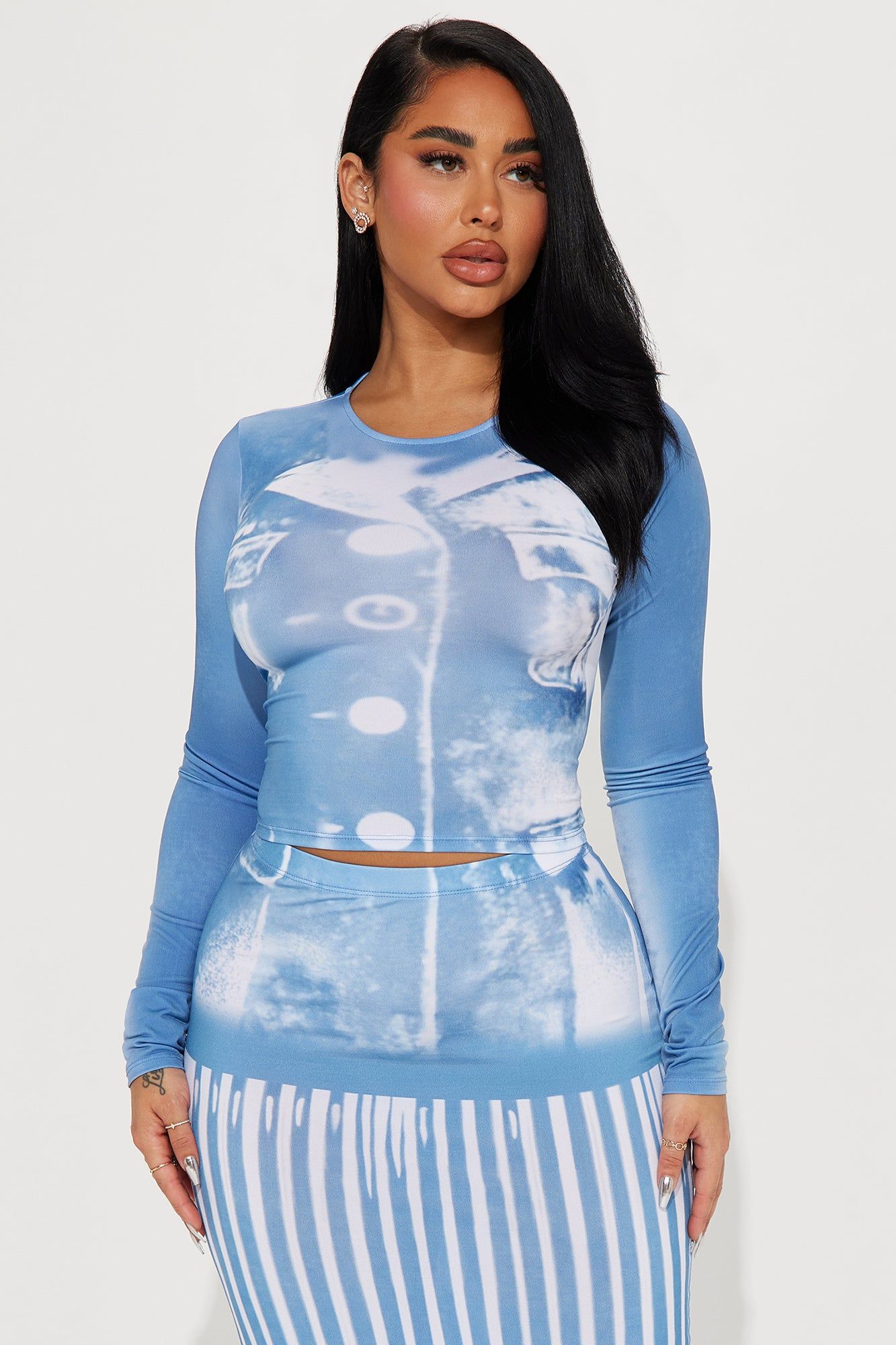 Caroline Skirt Set - Light Blue sold by Fashion Nova product image thumbnail 2