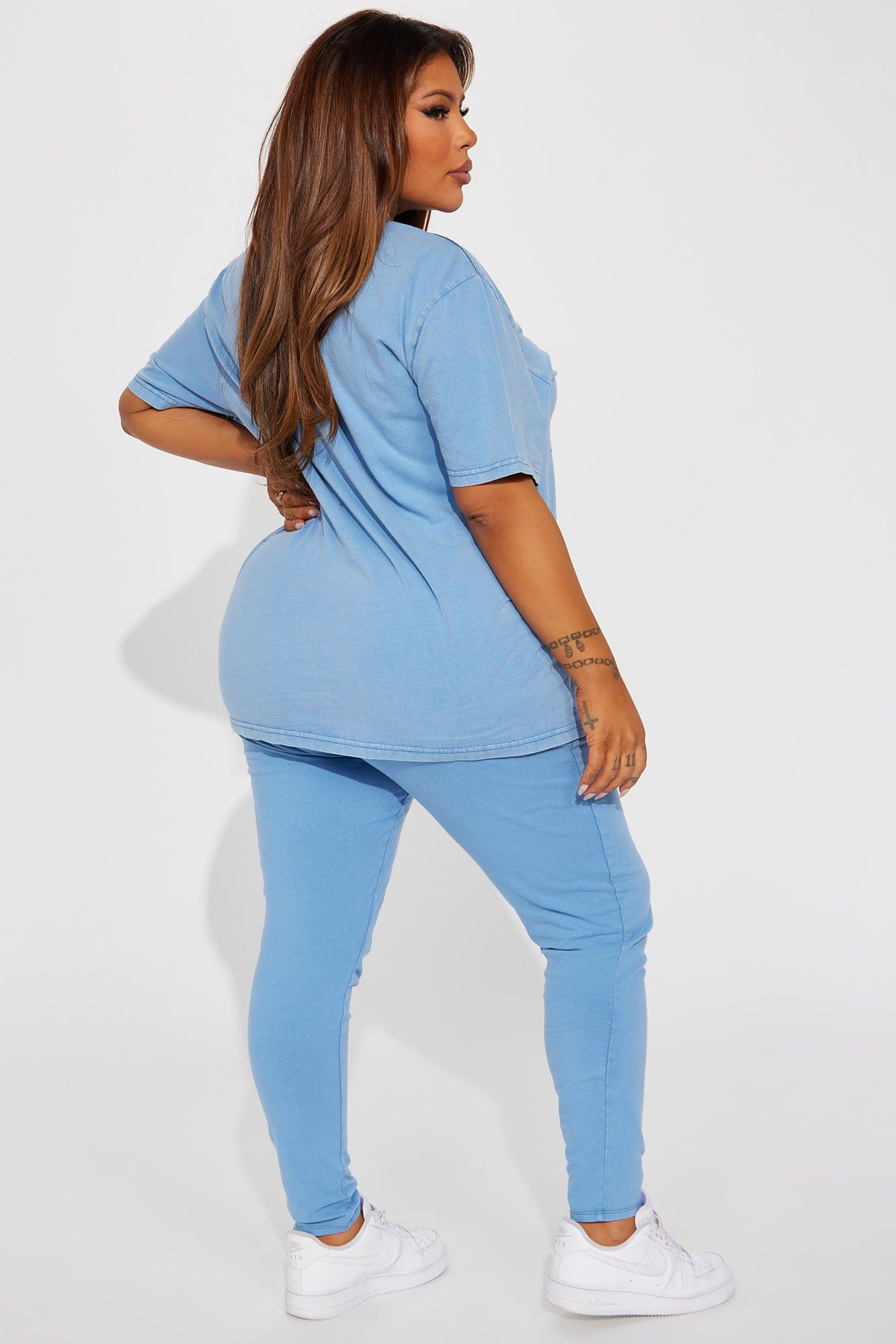 Lowrider Mineral Wash Legging Set - Denim sold by Fashion Nova product image thumbnail 7