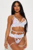 Found True Love Lace 3 Piece Garter Set - White sold by Fashion Nova