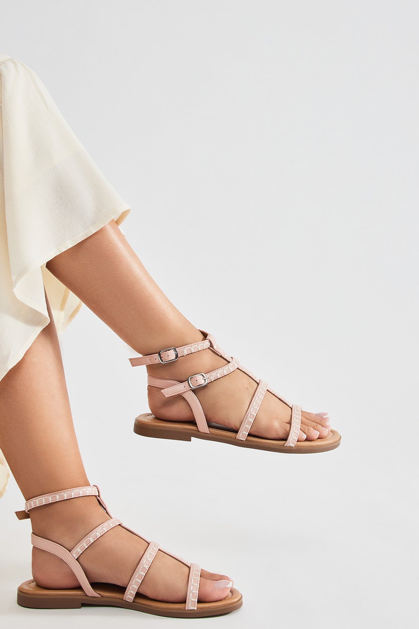 Replacing You Flat Sandals - Blush sold by Fashion Nova product image thumbnail 3